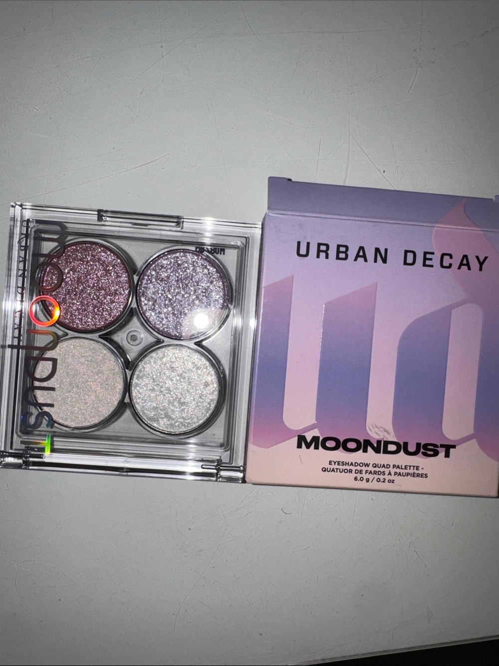 Urban Decay Moondust Eyeshadow Quad — Shimmery Lavender, Lilac & Silver Duo